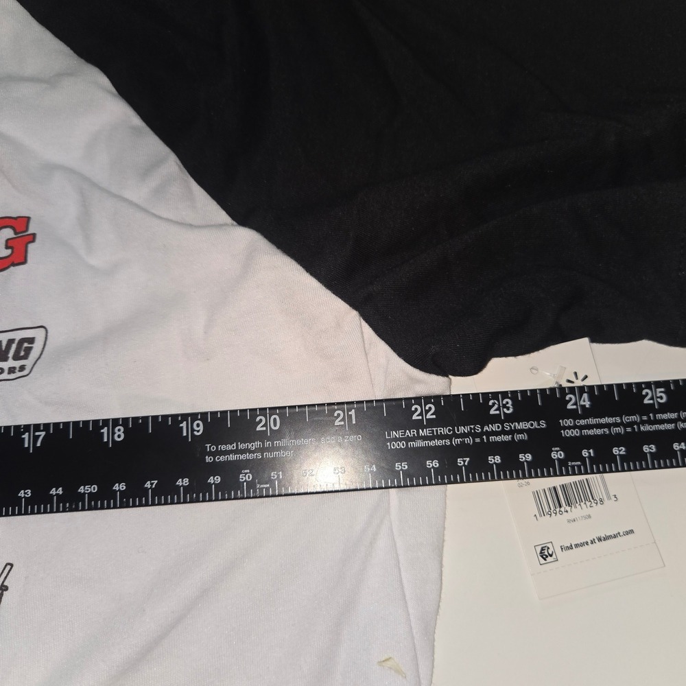 Disney Pixar Cars Lightning McQueen Graphic Jersey Tee XL 16-18 White Black NWT - Picture 4 of 5